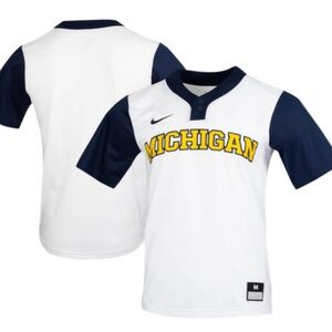 Nike unisex Michigan White and Blue Shirt